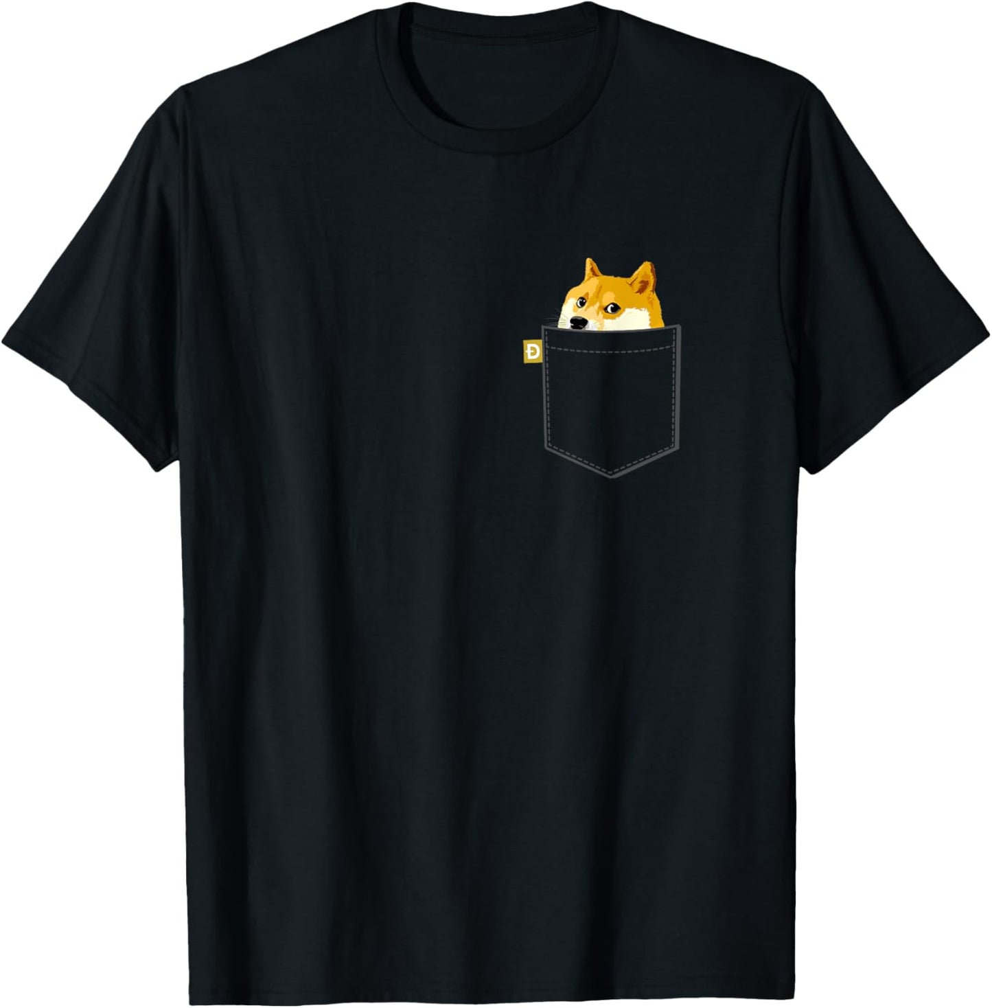Funny Shiba Inu Graphic Dogecoin Dog Meme Vintage Men Women Kids T-Shirt - T-Shirt | Black