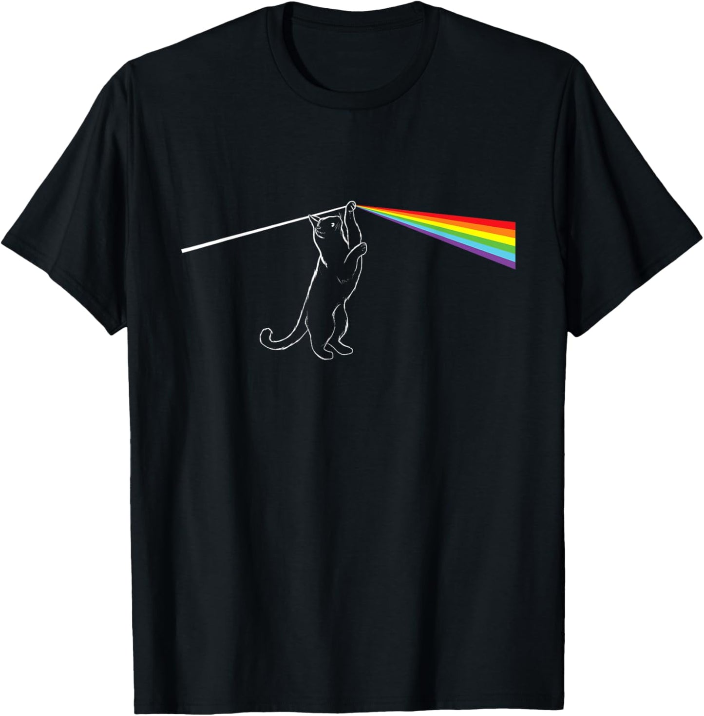Cat Dark Side - Cat Lover Kitten Owner Kitty Men Women Girls Kids T-Shirt - T-Shirt | Black