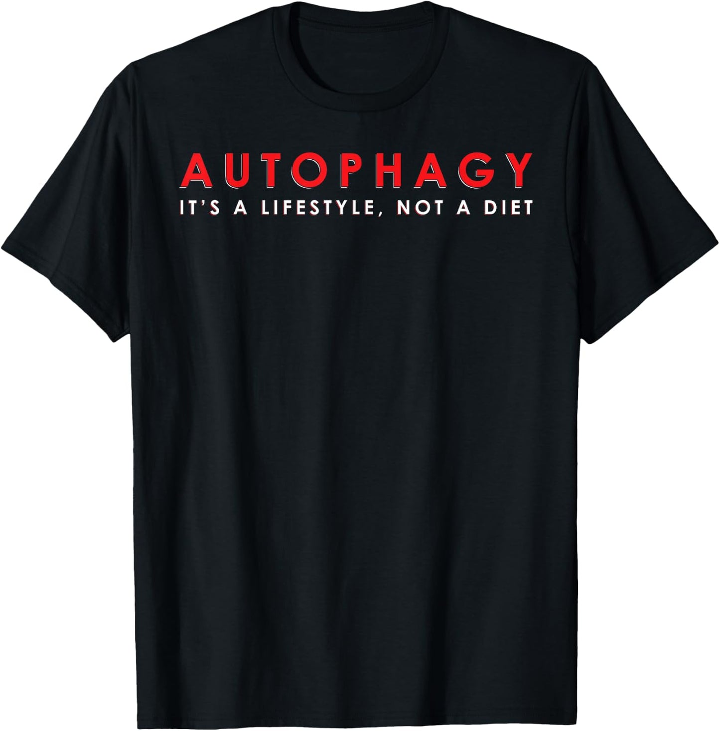 Autophagy Lifestyle OMAD Intermittent Fasting Gift T-Shirt - T-Shirt | Black