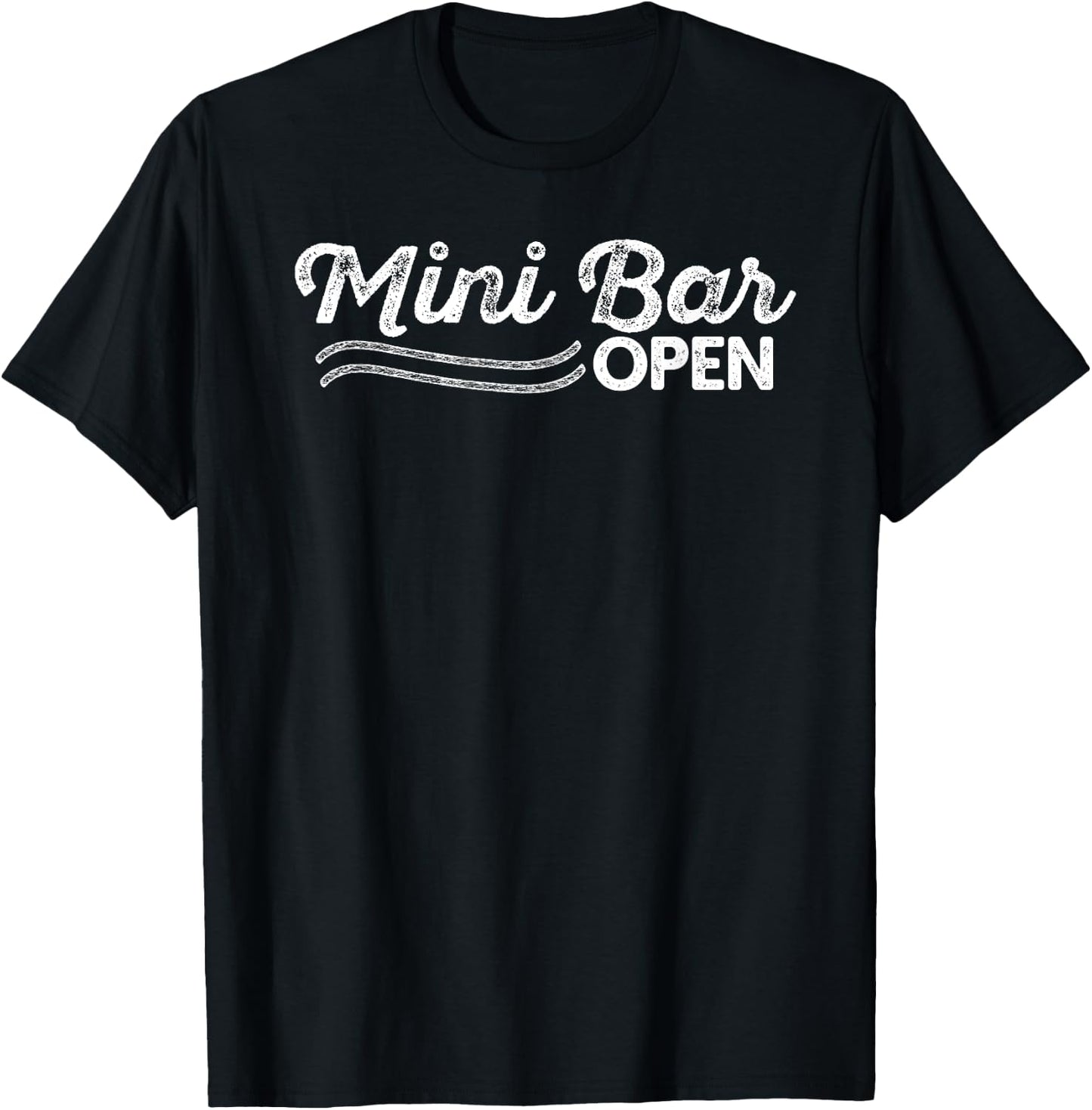 Mini Bar Open Vintage Gift T-Shirt - T-Shirt | Black