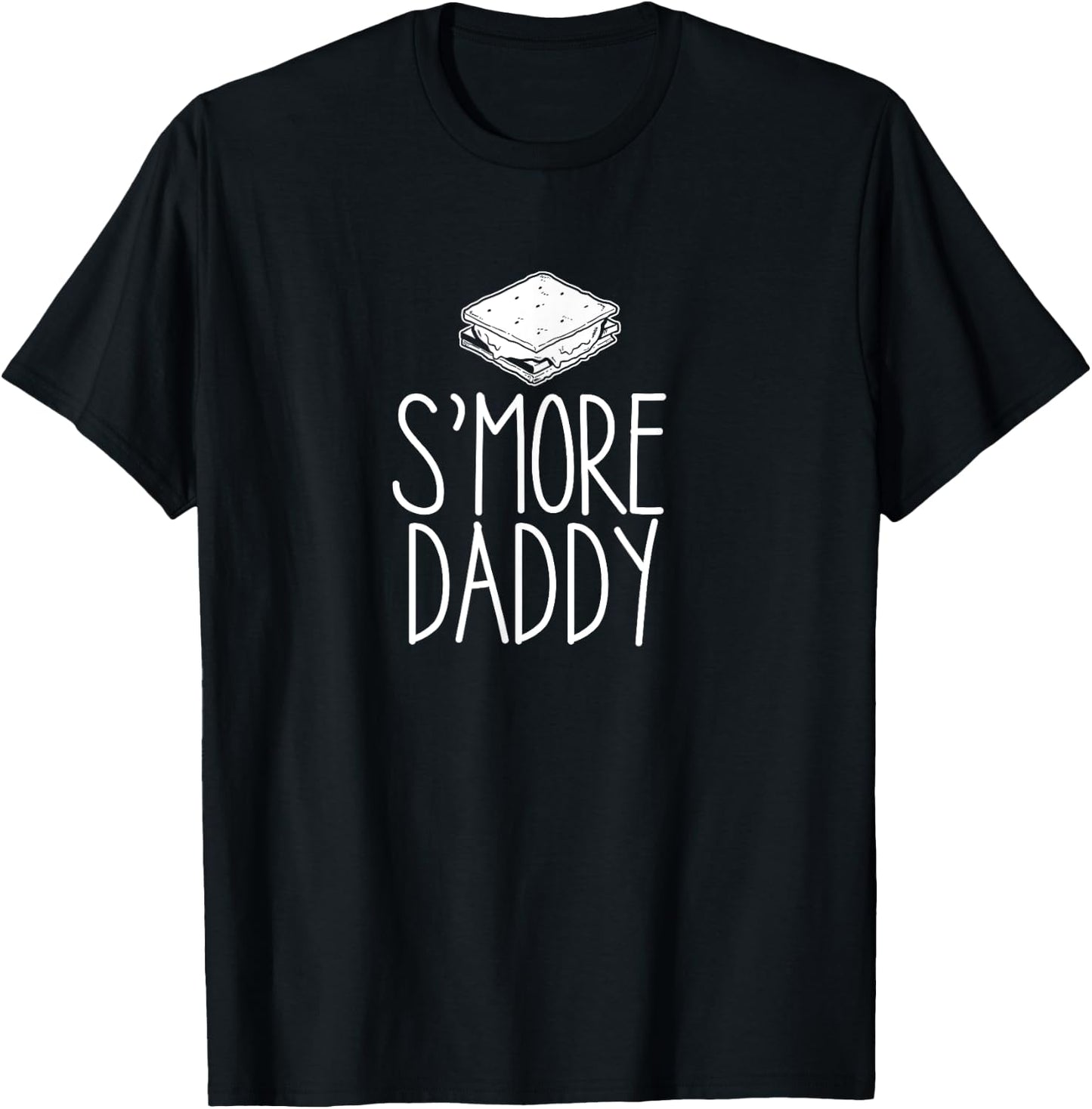 S'more Daddy Funny Camping Dad T-Shirt - T-Shirt | Black