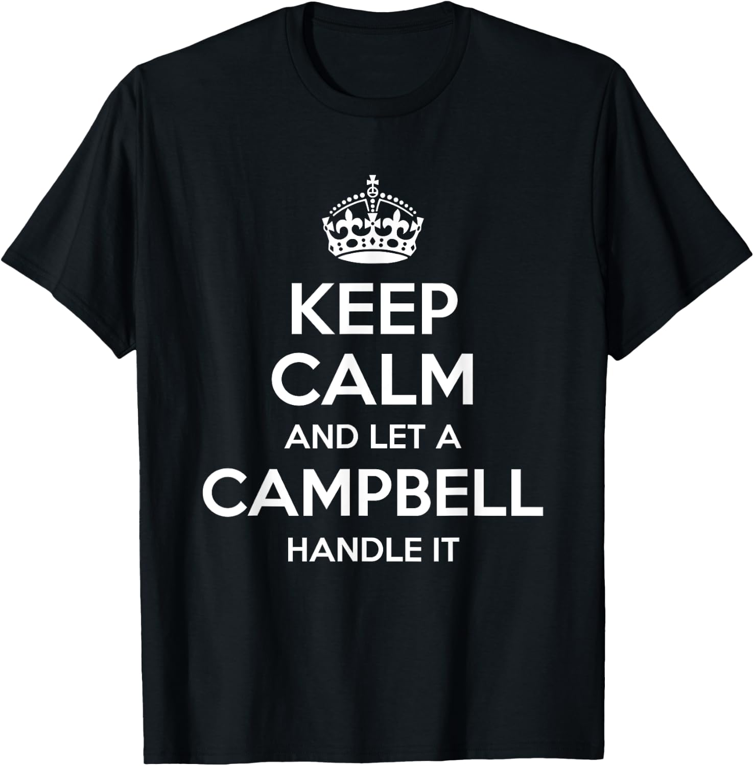 CAMPBELL Funny Surname Family Tree Birthday Reunion Gift T-Shirt - T-Shirt | Black