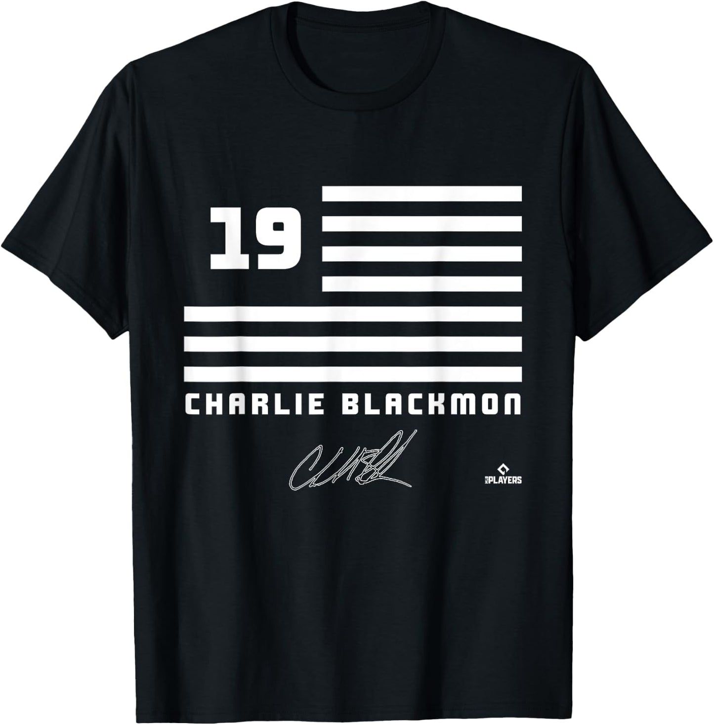 Charlie Blackmon Flag Name T-Shirt - T-Shirt | Black