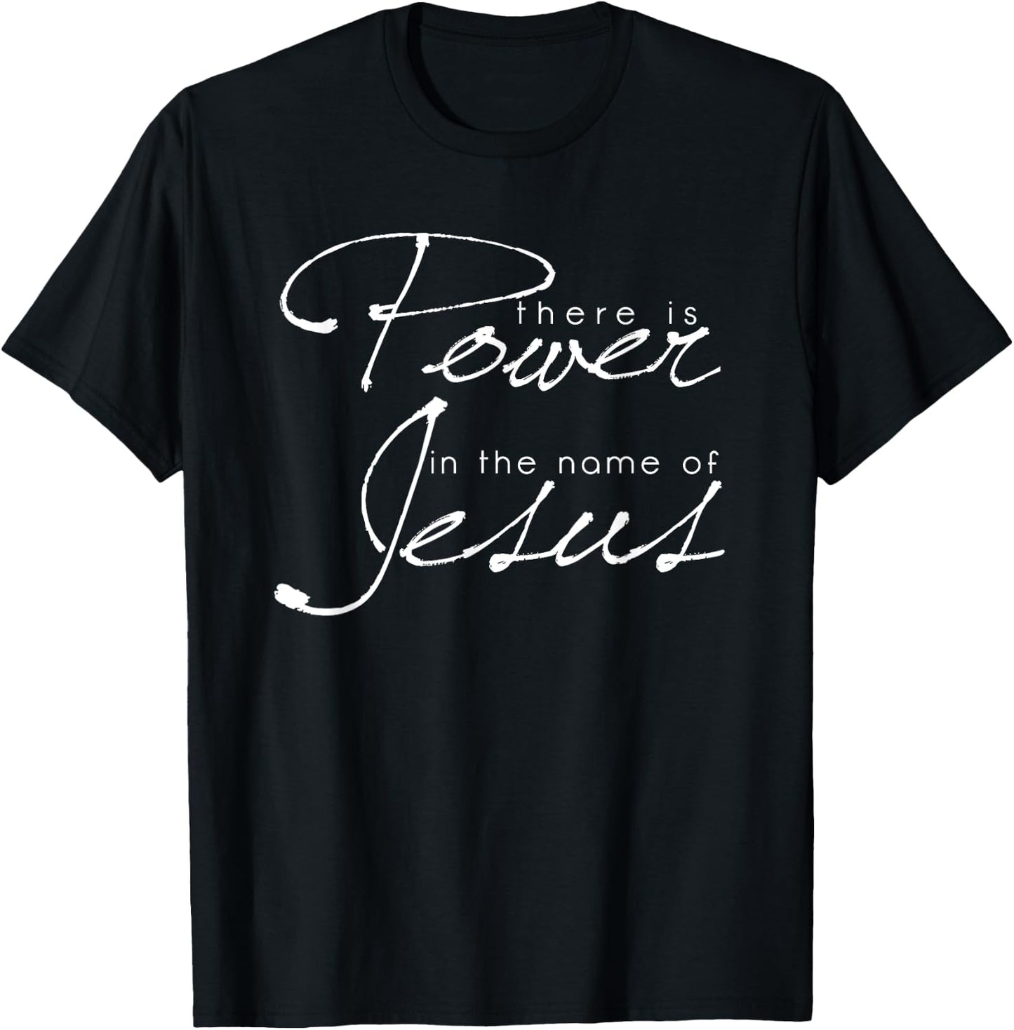 There is power in the name of Jesus Christian T-Shirt - T-Shirt | Black