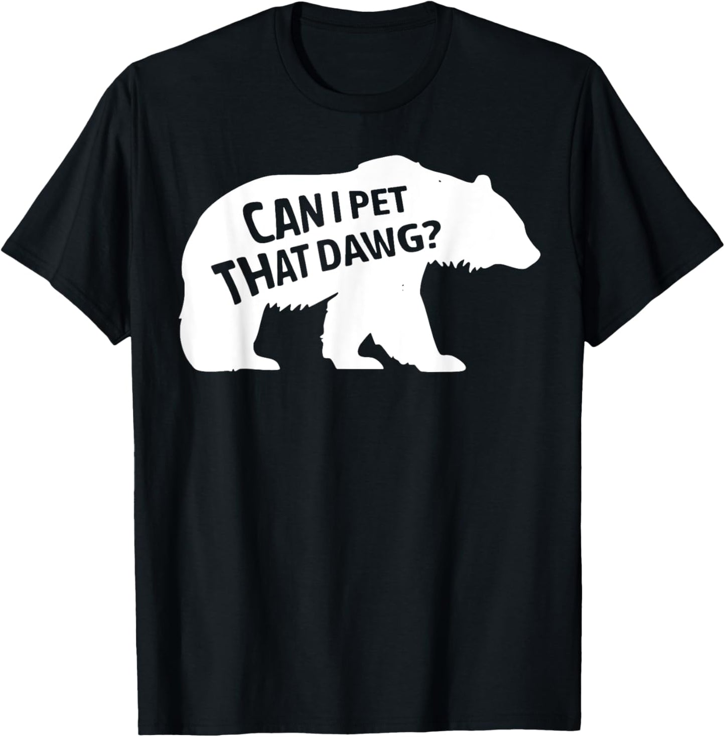Can I Pet That Dog Funny Dawg Meme Funny Dog T-Shirt - T-Shirt | Black