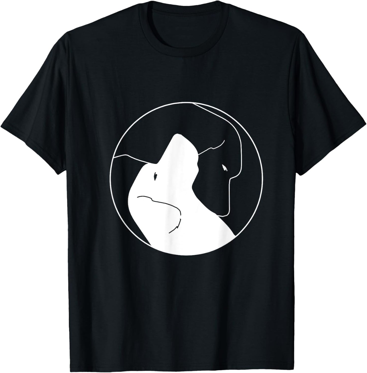 Labrador Yin Yang Dog Lover Labrador Graphic T-Shirt - T-Shirt | Black
