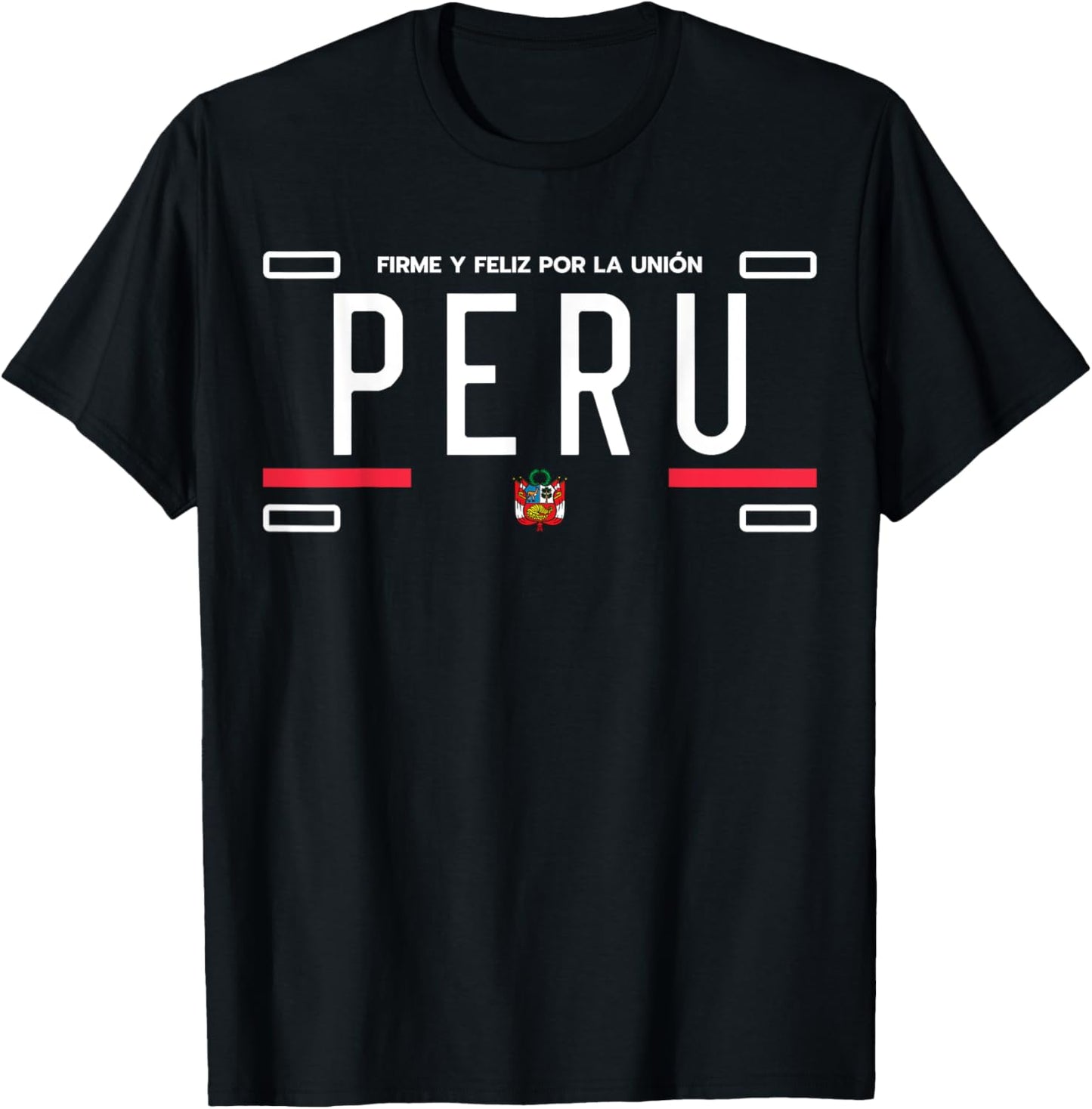 Peru License Plate, Peruana, Peru T-Shirt - T-Shirt | Black