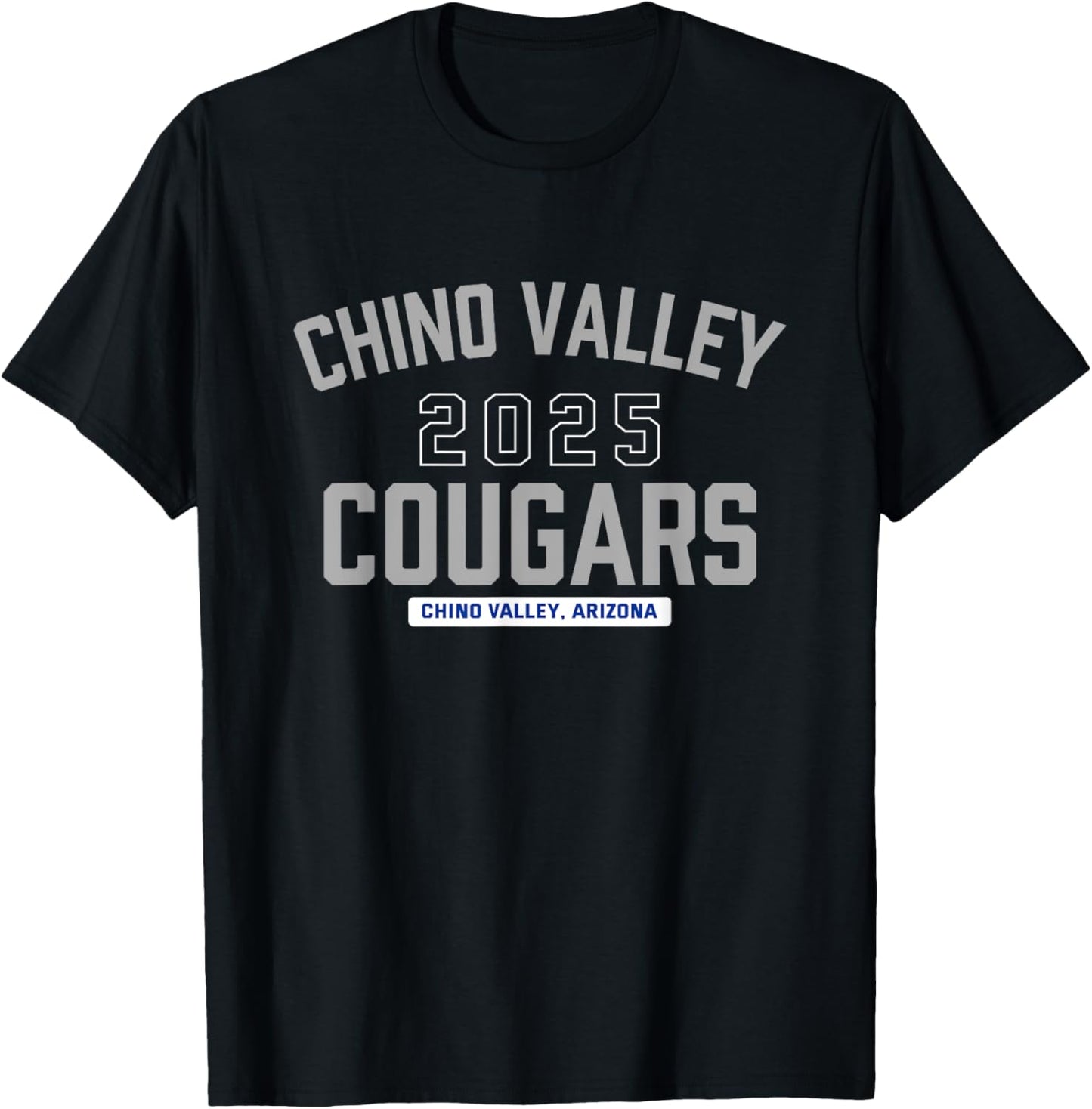 Chino Valley Cougars Chino Valley, Arizona 2025 T-Shirt - T-Shirt | Black