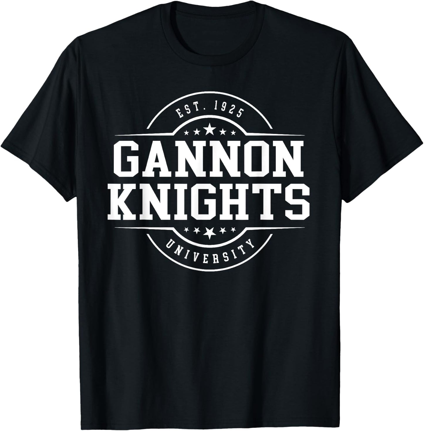 Gannon University Knights Arch Vintage Classic Design Gifts T-Shirt - T-Shirt | Black