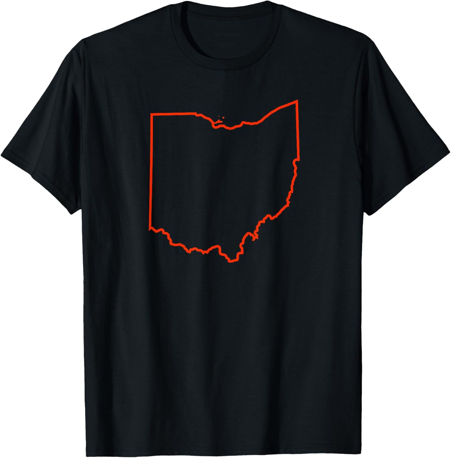 Ohio red outline T-Shirt - T-Shirt | Black