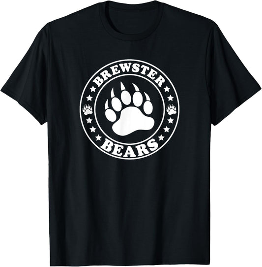 Brewster Bears Team Spirit School Sports T-Shirt - T-Shirt | Black