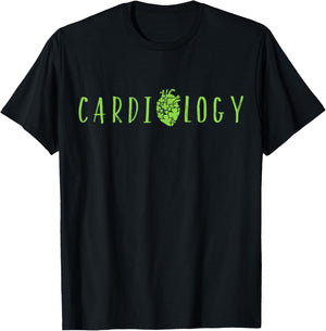Heart Cardiac Nurse Cardiology St Patrick's Day Clothing T-Shirt - T-Shirt | Black