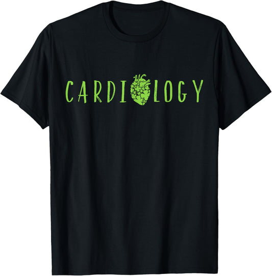 Heart Cardiac Nurse Cardiology St Patrick's Day Clothing T-Shirt - T-Shirt | Black