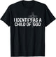 I Identify As A Child of God Overcomer Christian Vintage T-Shirt - T-Shirt | Black