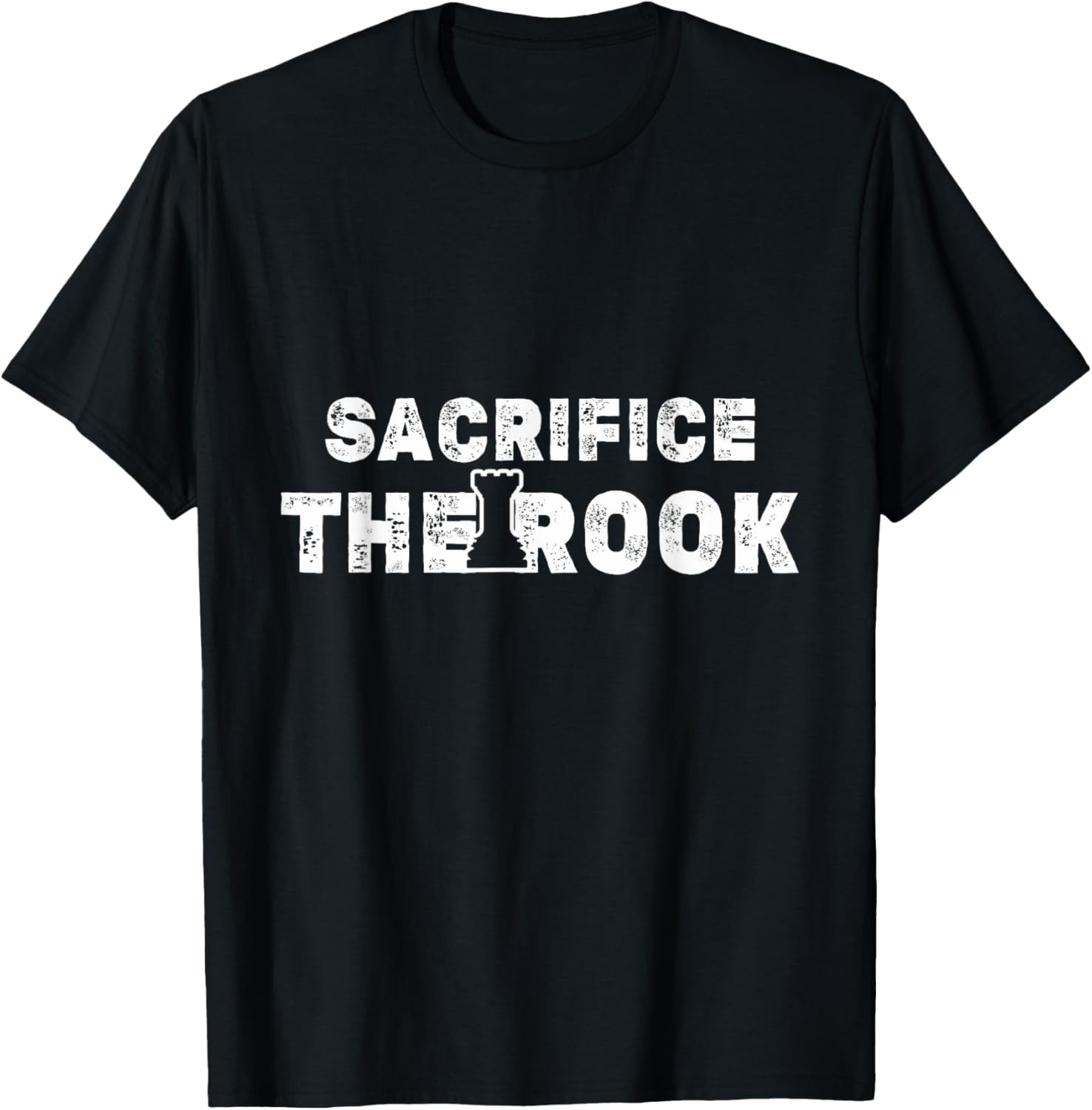 Funny Chess Pieces Motif | Sacrifice The ROOK Levy Meme ! T-Shirt - T-Shirt | Black