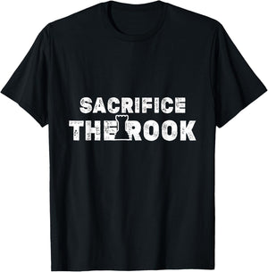 Funny Chess Pieces Motif | Sacrifice The ROOK Levy Meme ! T-Shirt - T-Shirt | Black