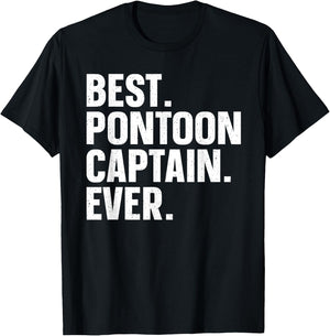 Pontoon Boat Captain Art Women Lake Pontooning Lover T-Shirt - T-Shirt | Black