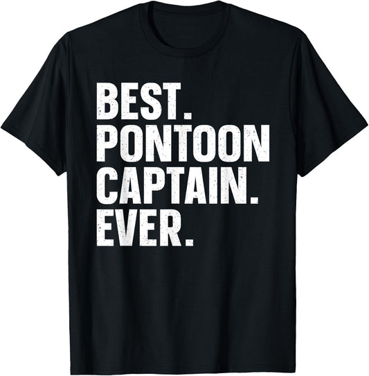 Pontoon Boat Captain Art Women Lake Pontooning Lover T-Shirt - T-Shirt | Black