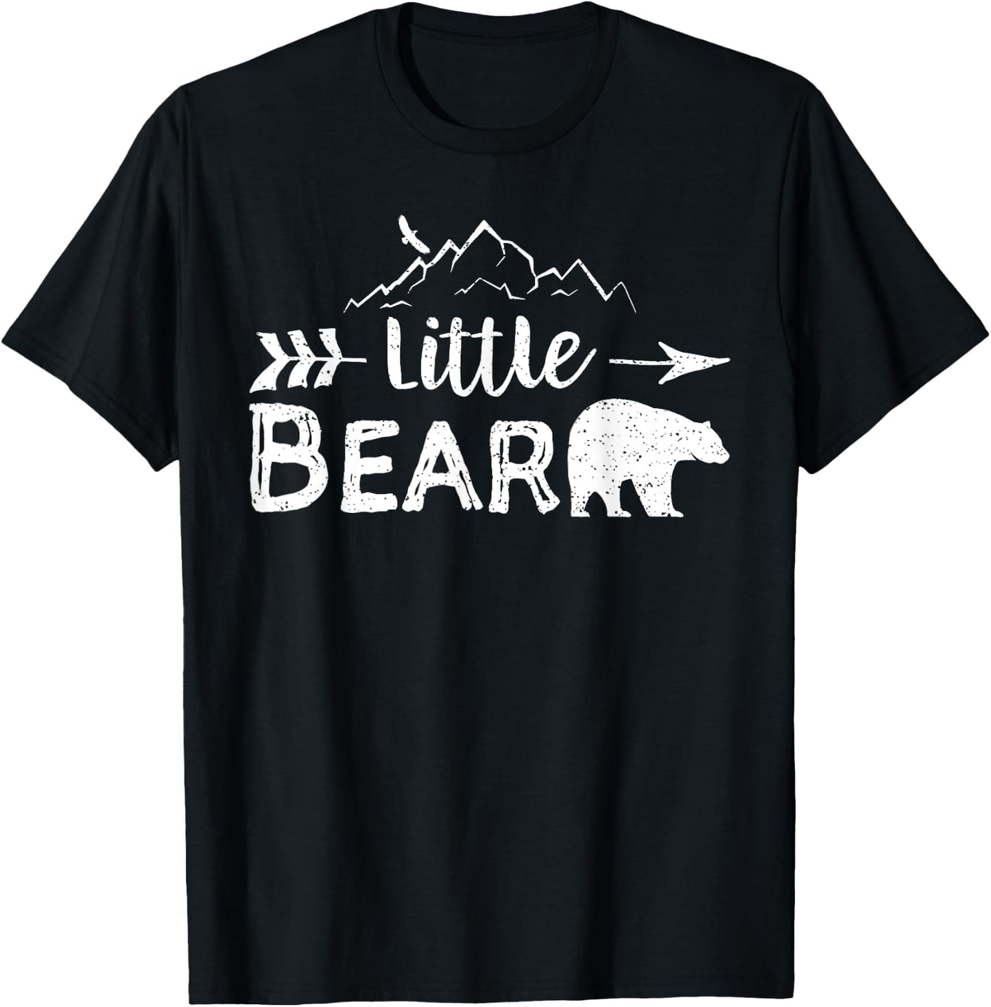 Little Bear Shirt Matching Family Mama Papa Bear Camping T-Shirt - T-Shirt | Black