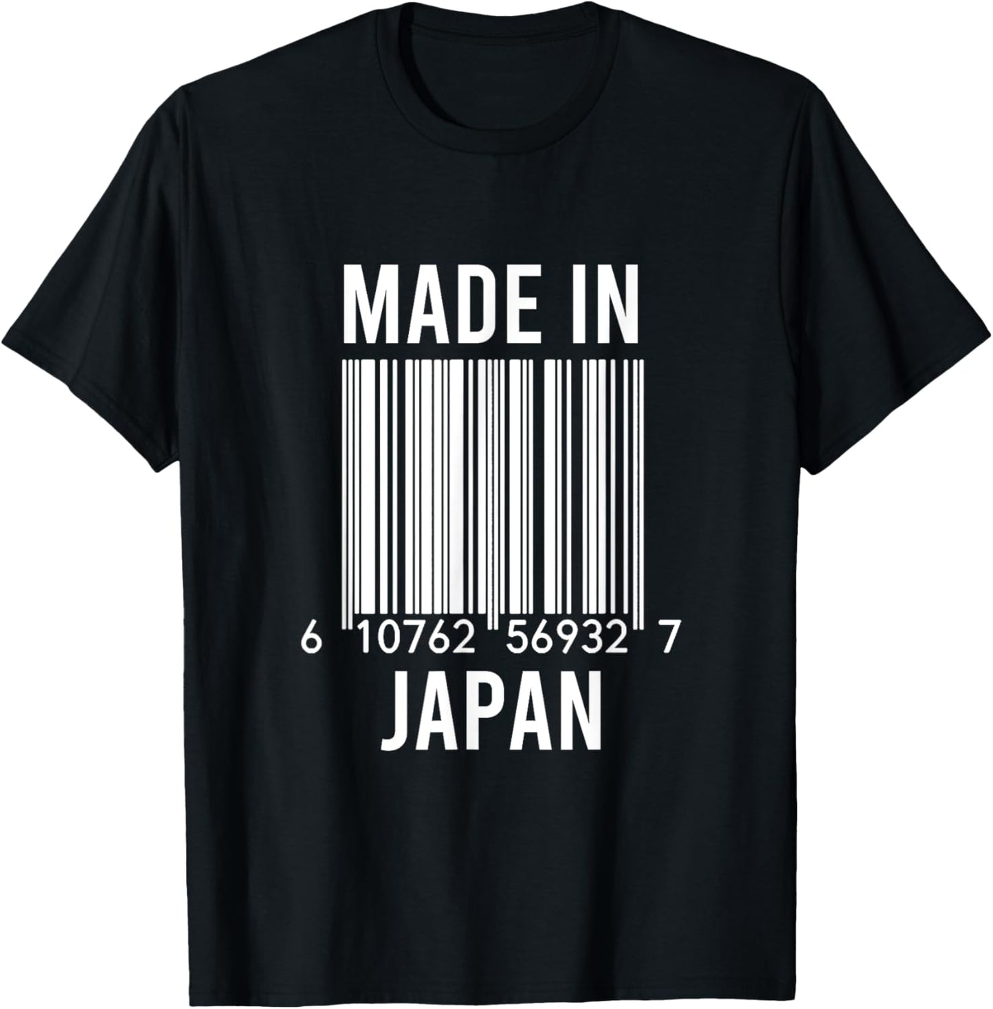 Barcode Made In Japan T-Shirt - T-Shirt | Black