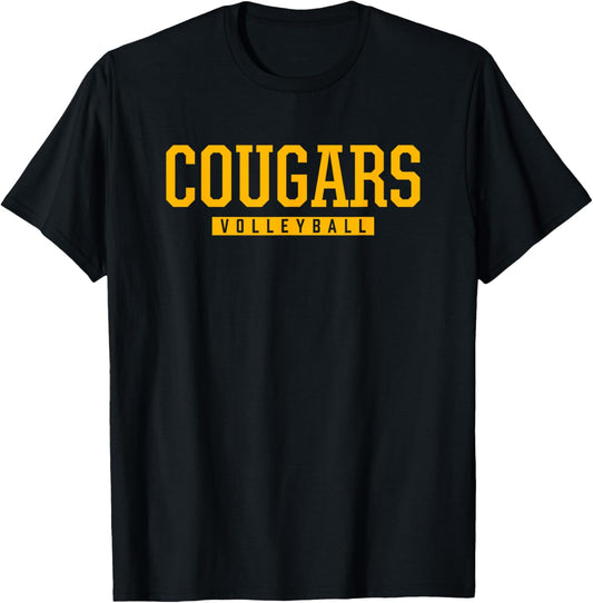 Cibola Cougars Volleyball HS T-Shirt - T-Shirt | Black
