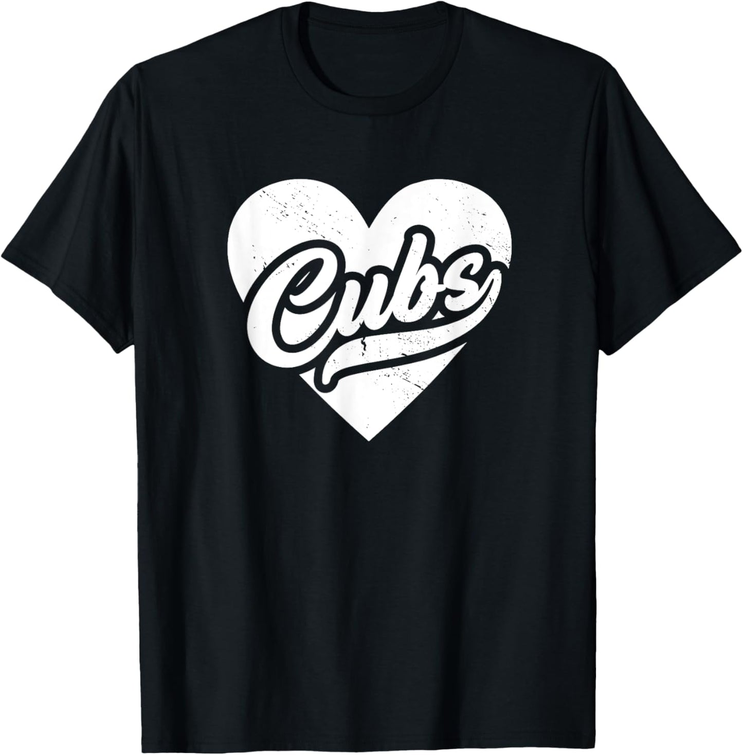 Vintage Cubs High School Spirit Go Cubs Pride Cubs Love T-Shirt - T-Shirt | Black