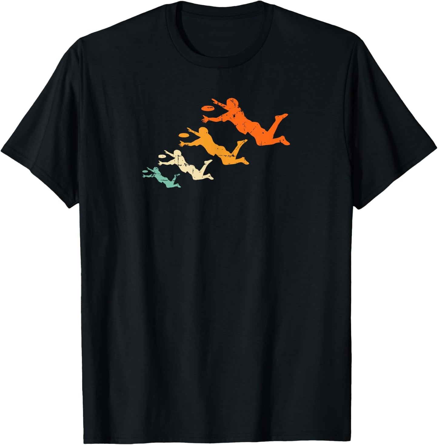 Retro Ultimate Frisbee Player Vintage Disc Ultimate Frisbee T-Shirt - T-Shirt | Black