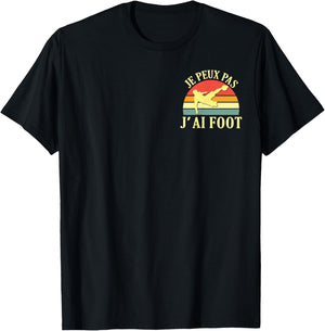 I Can't Have Football Football Player Fans Funny , Black, S T-Shirt - T-Shirt | Black