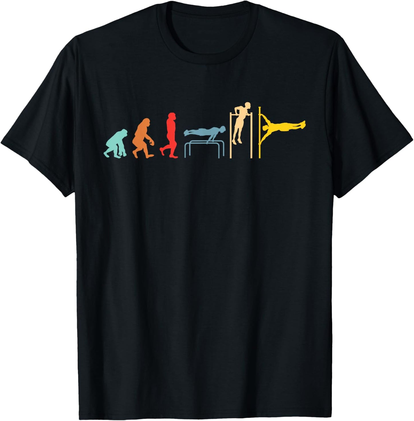 Calisthenics Evolution Street Body Workout T-Shirt - T-Shirt | Black