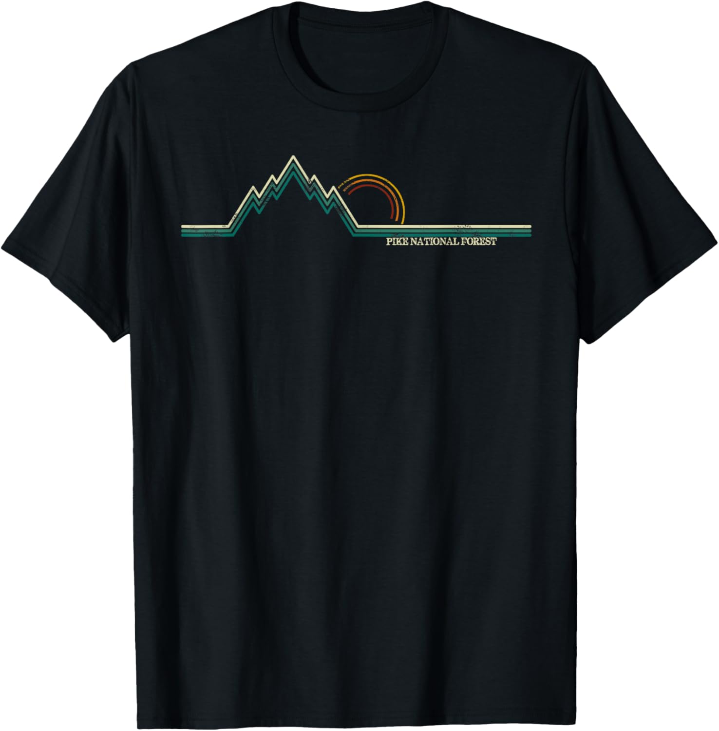 Pike National Forest (Colorado) T-Shirt - T-Shirt | Black