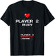 Player 2 Player 3 Loading - Retro Gaming - Baby Announcement T-Shirt - T-Shirt | Black