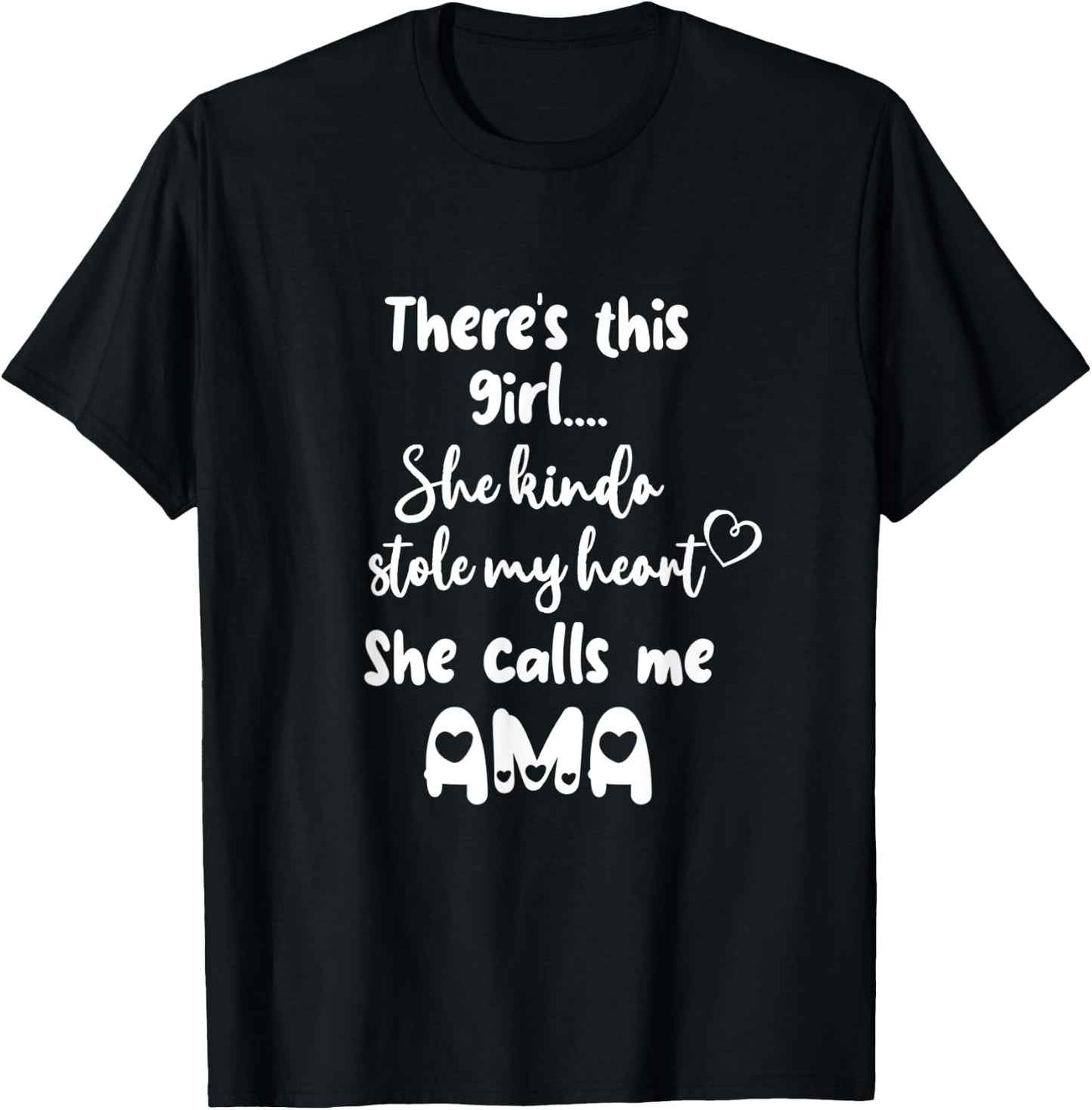 Special Grandmother Grandma This Girl Calls Me Ama T-Shirt - T-Shirt | Black