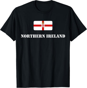 Northern Ireland Flag, Norlin Airlann, Northern Ireland T-Shirt - T-Shirt | Black