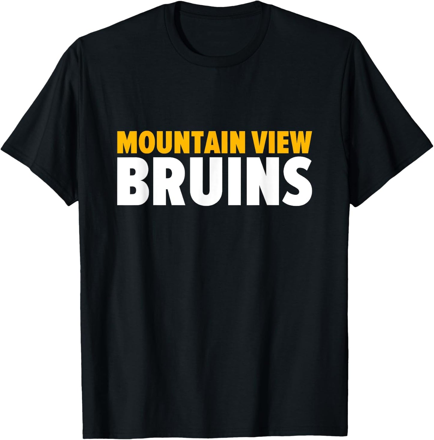 Mountain View Bruins Bold T-Shirt - T-Shirt | Black