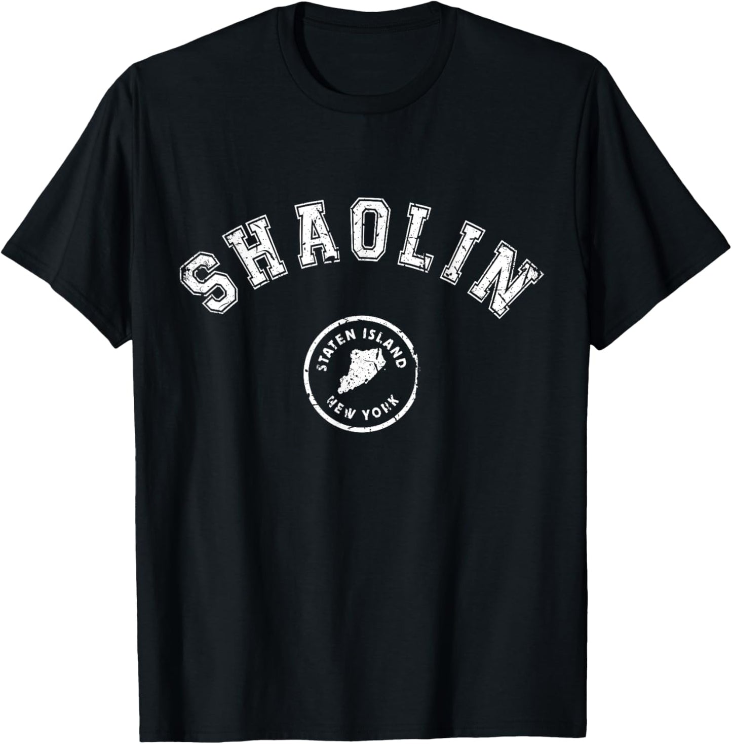 Shaolin Staten Island Old School Hip Hop New York NY T-Shirt - T-Shirt | Black