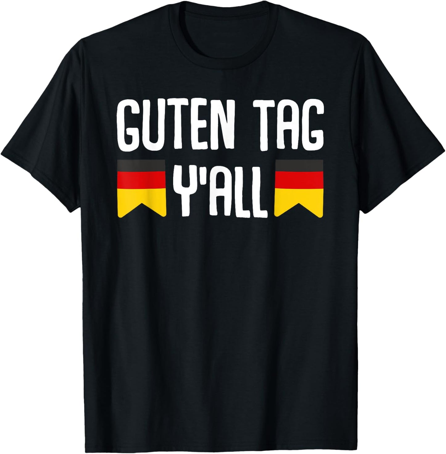 Guten Tag Y'all Oktoberfest Tent Party Beer Celebration Funny T-Shirt - T-Shirt | Black
