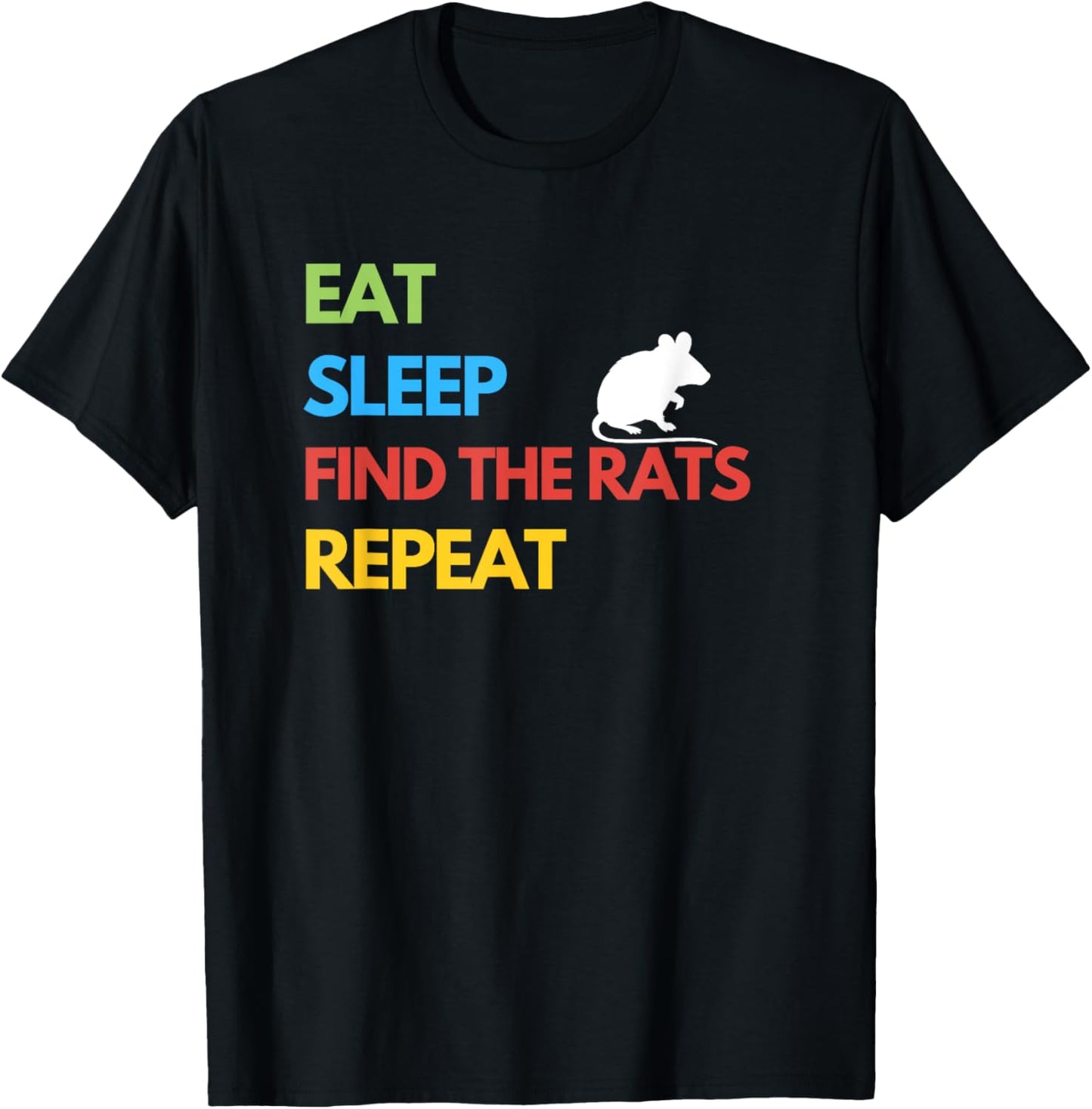 Funny Barn Hunt - Find the Rats T-Shirt - T-Shirt | Black