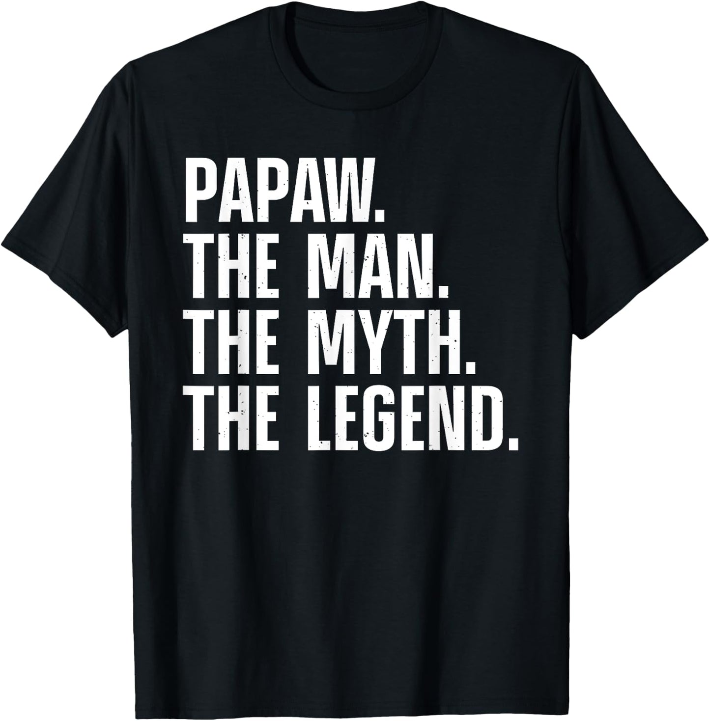 Papaw Design For Grandpa Grandfather From Grandkids Papaw T-Shirt - T-Shirt | Black