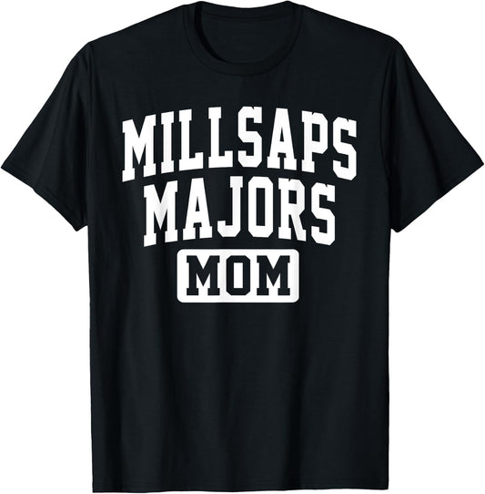 Millsaps College Majors Mom Mother Arch Vintage Family Women T-Shirt - T-Shirt | Black