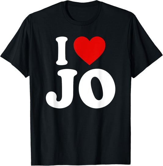 I Heart Love Jo T-Shirt - T-Shirt | Black