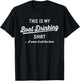This Is My Boat Drinking Shirt Men Women Funny Boating T-Shirt - T-Shirt | Black