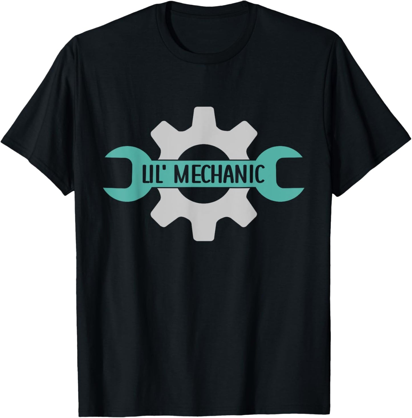Kids Lil' Mechanic Kids Mechanic Dad Kids Mechanic T-Shirt - T-Shirt | Black