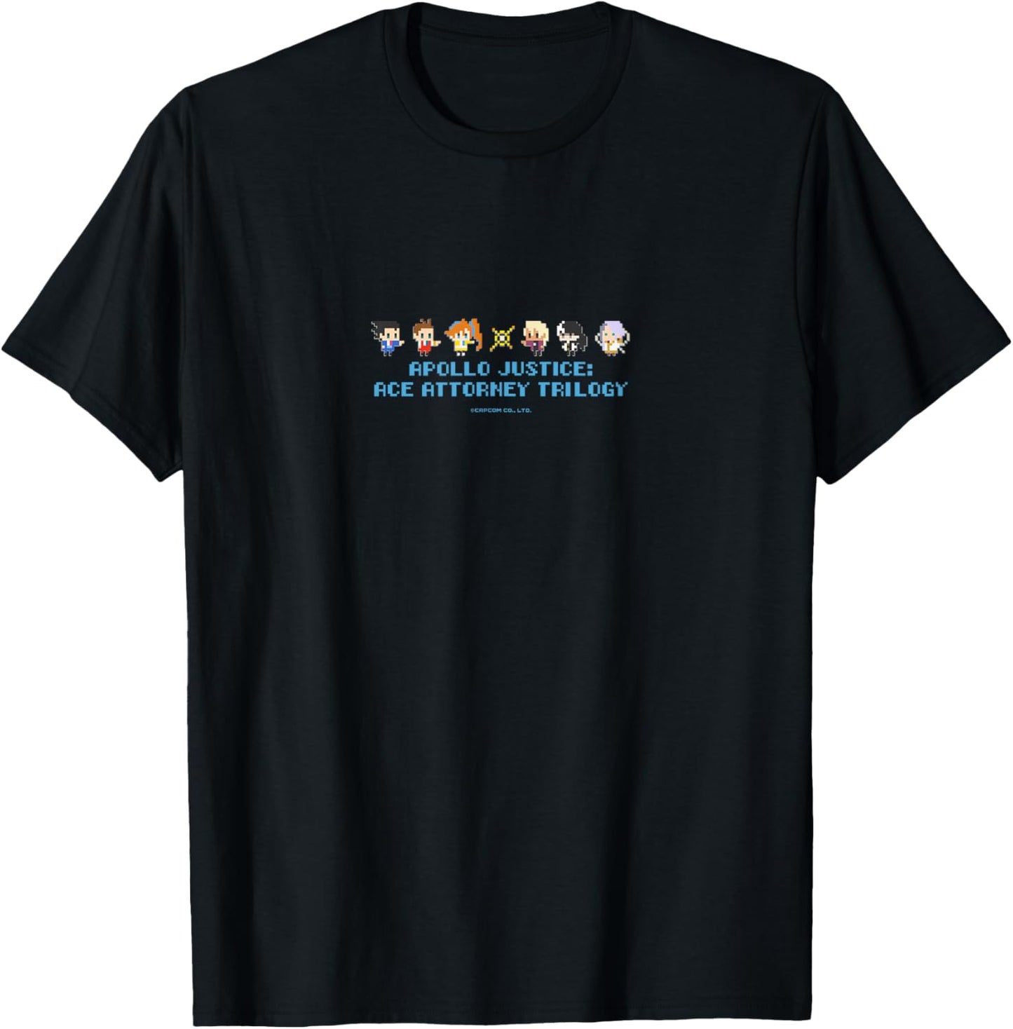 Apollo Justice: Ace Attorney Trilogy Pixel Art T-Shirt - T-Shirt | Black