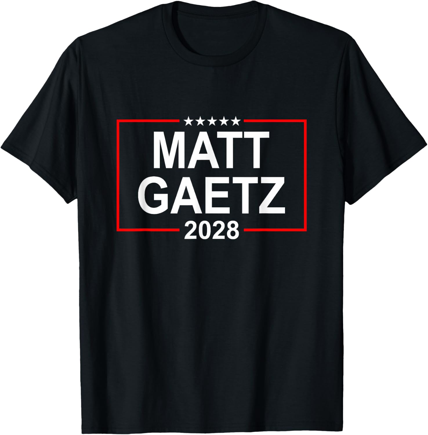 Matt Gaetz 2028 Presidential Election USA Flag Republican T-Shirt - T-Shirt | Black