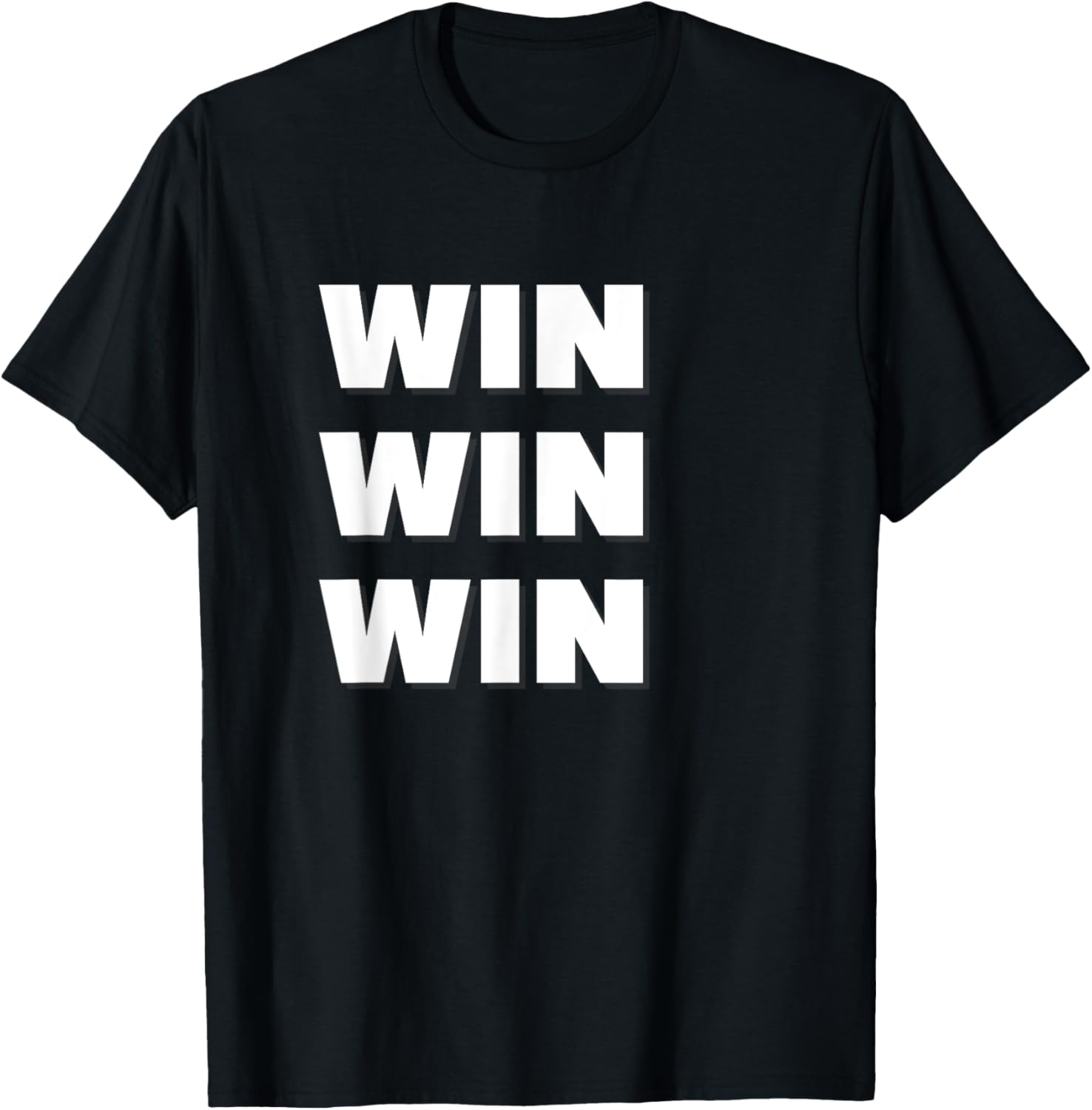 Win Win Win T-Shirt - T-Shirt | Black