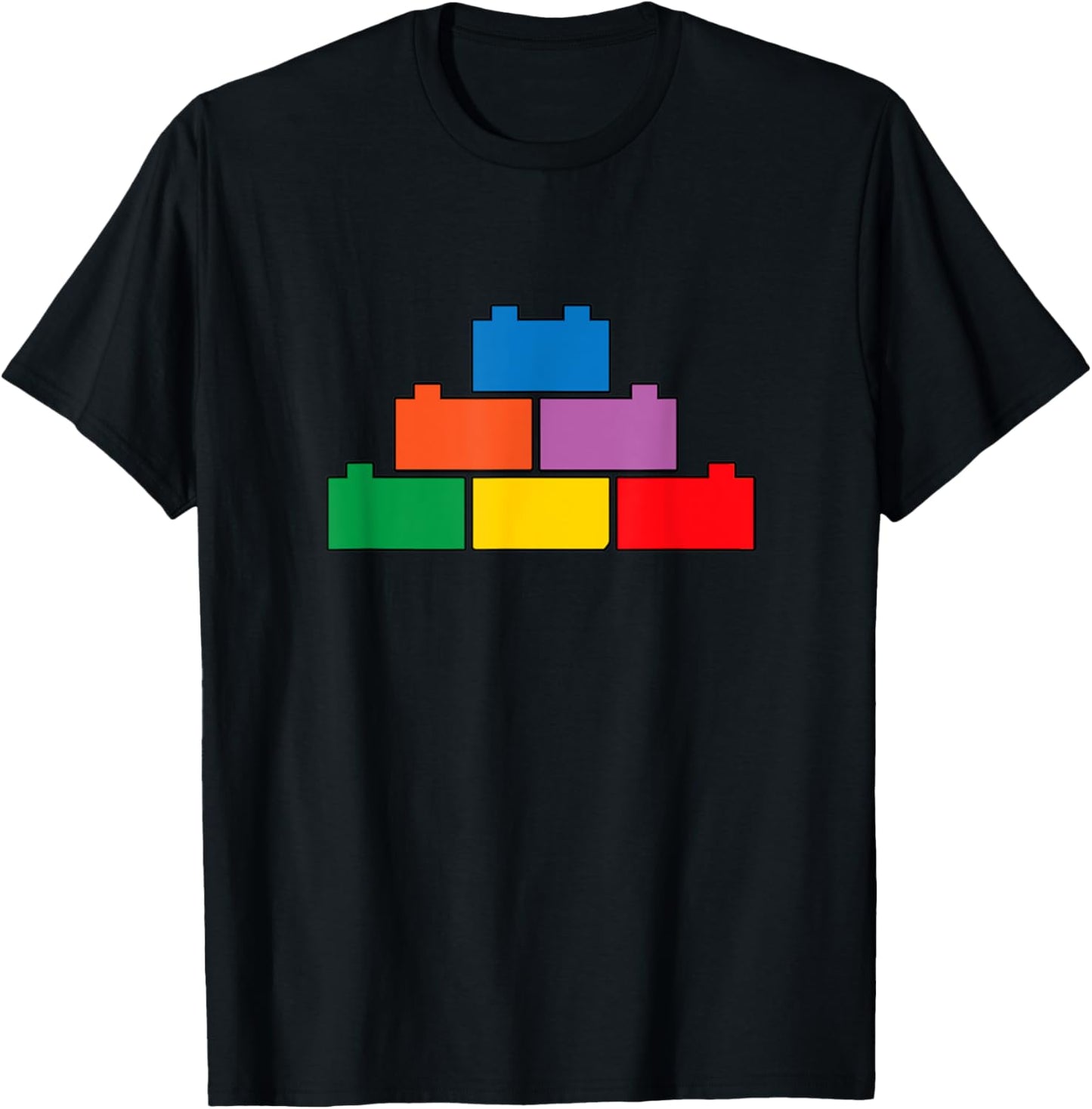 Brick Builder Blocks Building Master Builder Toys Kids Boys T-Shirt - T-Shirt | Black