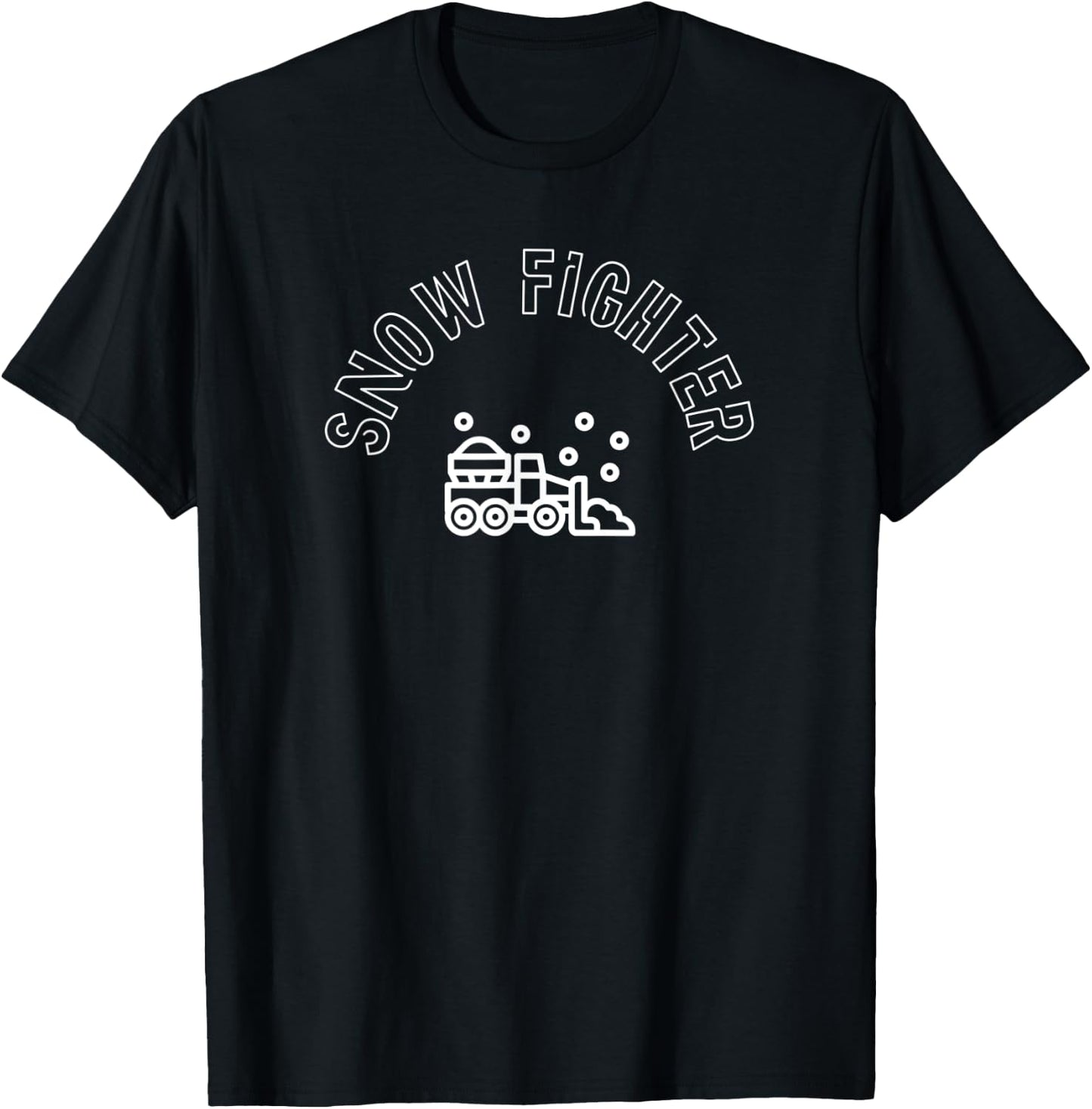 SNOW FIGHTER SnowPlow Driver T-Shirt - T-Shirt | Black