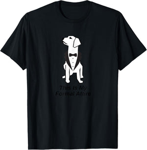 This Is My Formal Attire Dog in Tuxedo Men Women Girls Kids T-Shirt - T-Shirt | Black