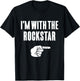 I'm With The Rockstar Funny Halloween Couple Costume Gift T-Shirt - T-Shirt | Black