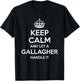 GALLAGHER Funny Surname Family Tree Birthday Reunion Gift T-Shirt - T-Shirt | Black